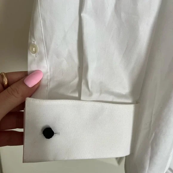 Boss Hank slim fit easy iron bibbed tuxedo shirt - Picture 8 of 12